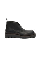 Load image into Gallery viewer, TIRE' PLATFORM TREAD SOLE LEATHER CHUKKA BOOTS