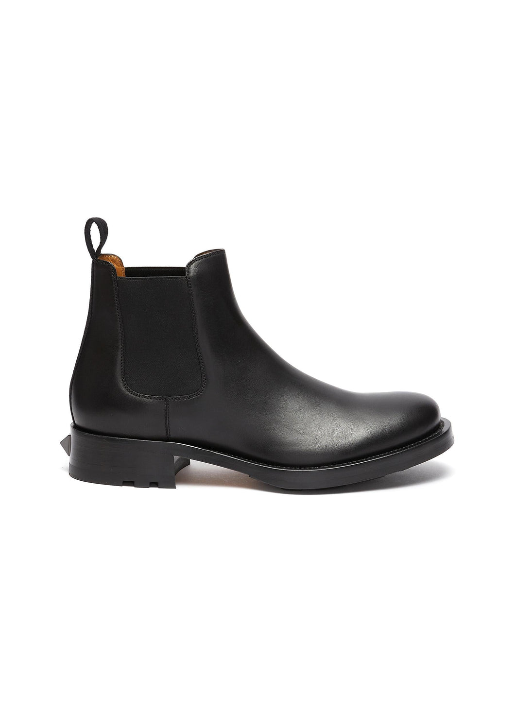 VALENTINO GARAVANI STUD DETAIL LEATHER CHELSEA BOOTS