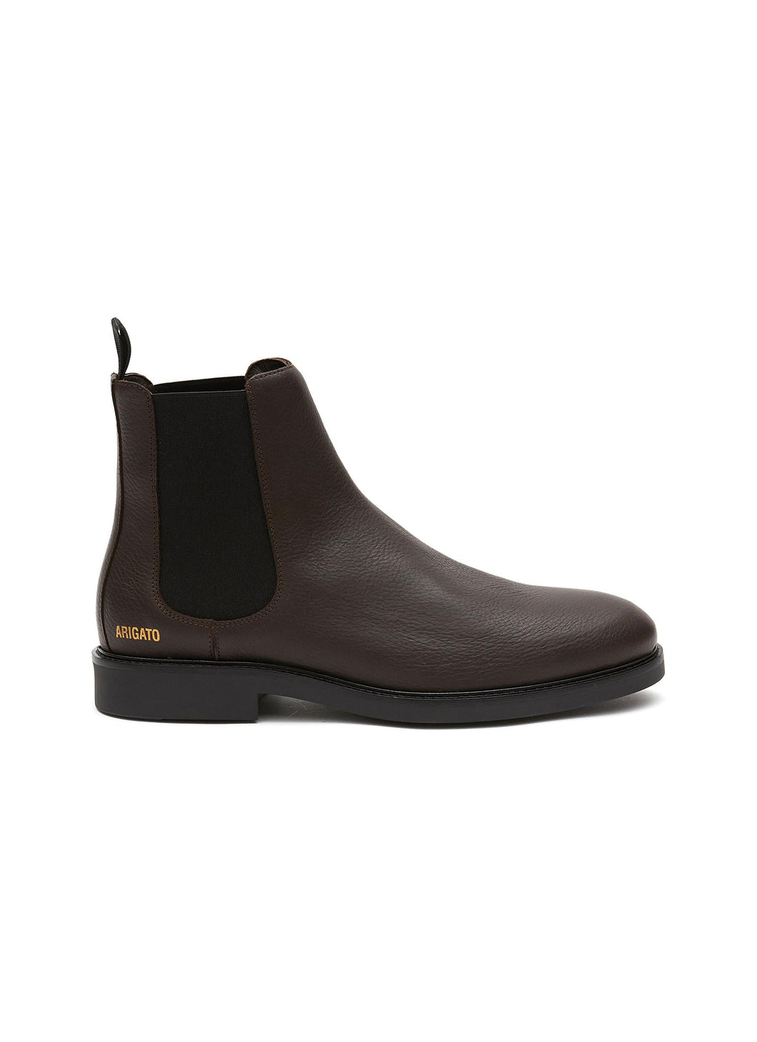 LOGO PRINT LEATHER CHELSEA BOOTS