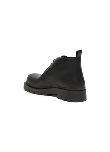 TIRE' PLATFORM TREAD SOLE LEATHER CHUKKA BOOTS