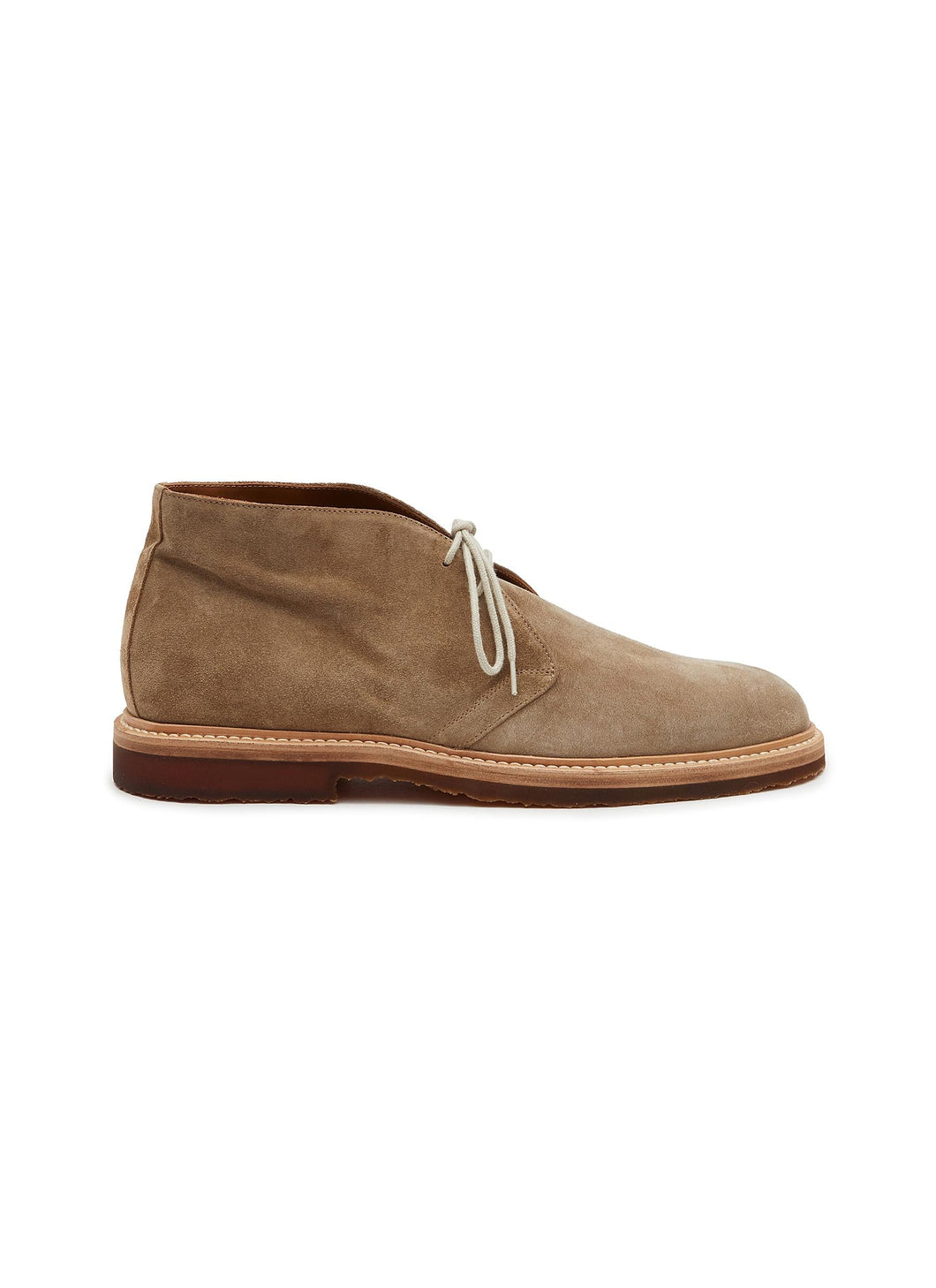 ROUND TOE SUEDE CHUKKA BOOTS