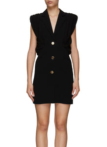 SLEEVELESS SUITING DRESS