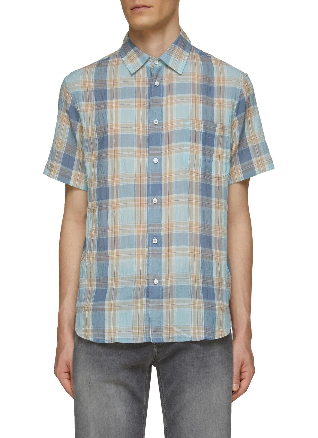 LARGE PLAID SHORT SLEEVE SHIRT