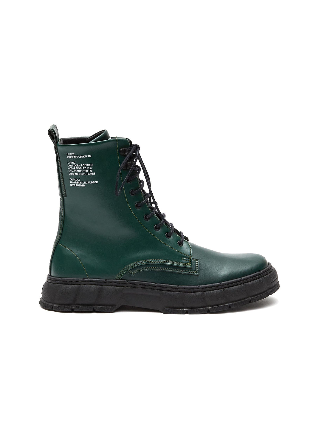 ‘1992’ HIGH TOP LACE UP APPLE SKIN COMBAT BOOTS