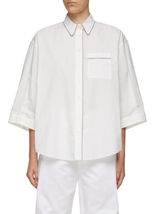 WIDE SLEEVE POPLIN SHIRT