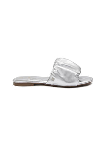 ‘BRIAR MINI’ SCRUNCHIE BAND TODDLERS KIDS LEATHER FLAT SLIDES