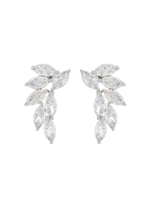 ‘CRAWLER’ MARQUIS CUT CUBIC ZIRCONIA EARRINGS