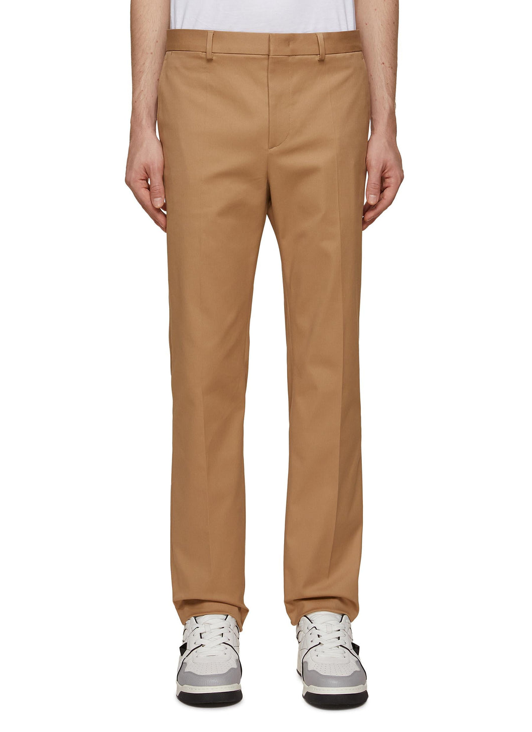 SIDE POCKET GABARDINE COTTON PANTS