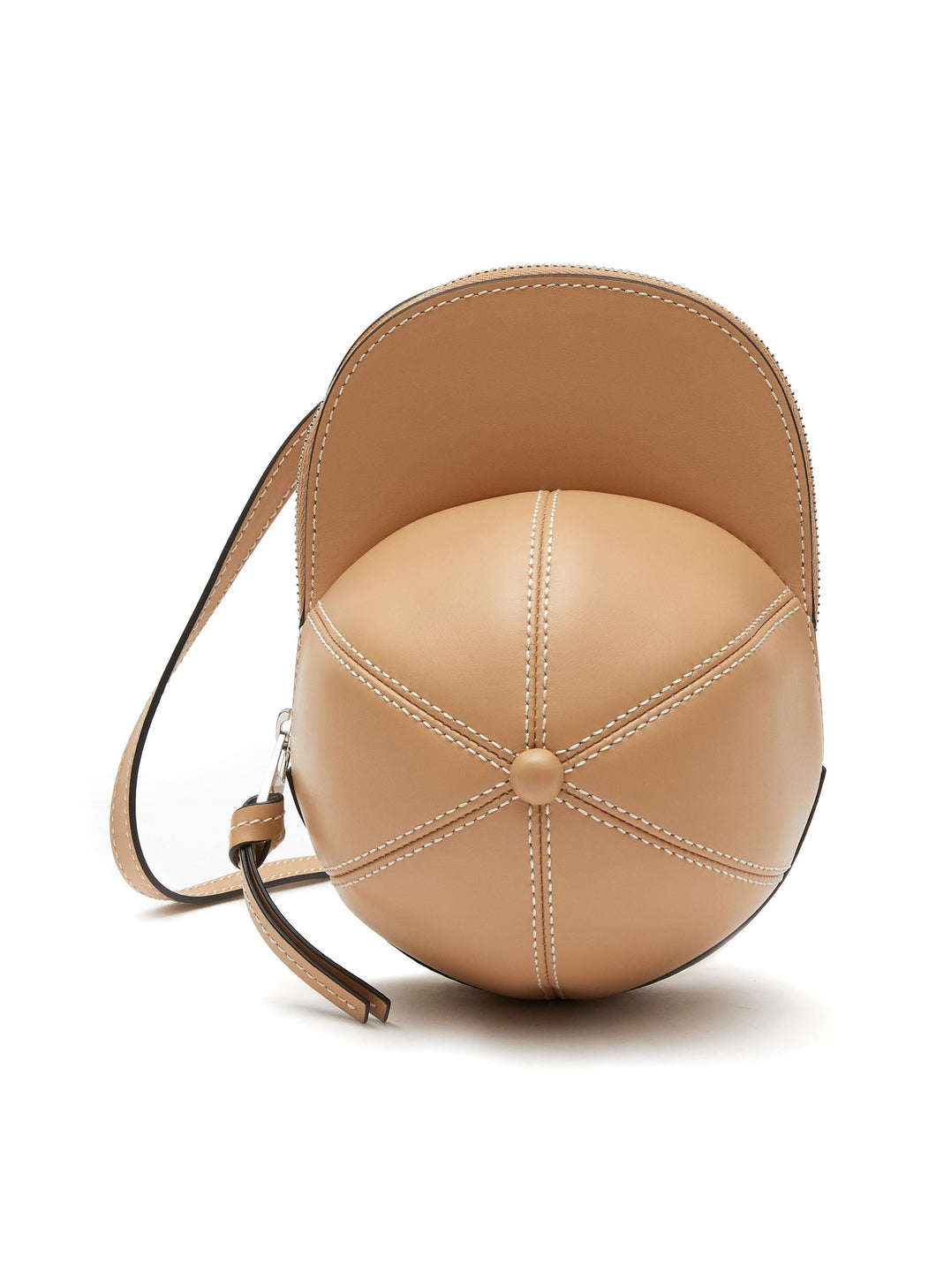 ‘MIDI CAP’ SHINY SMOOTH LEATHER CROSSBODY BAG