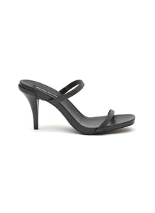 ‘NELSY’ DOUBLE CRYSTAL BAND SATIN SANDALS